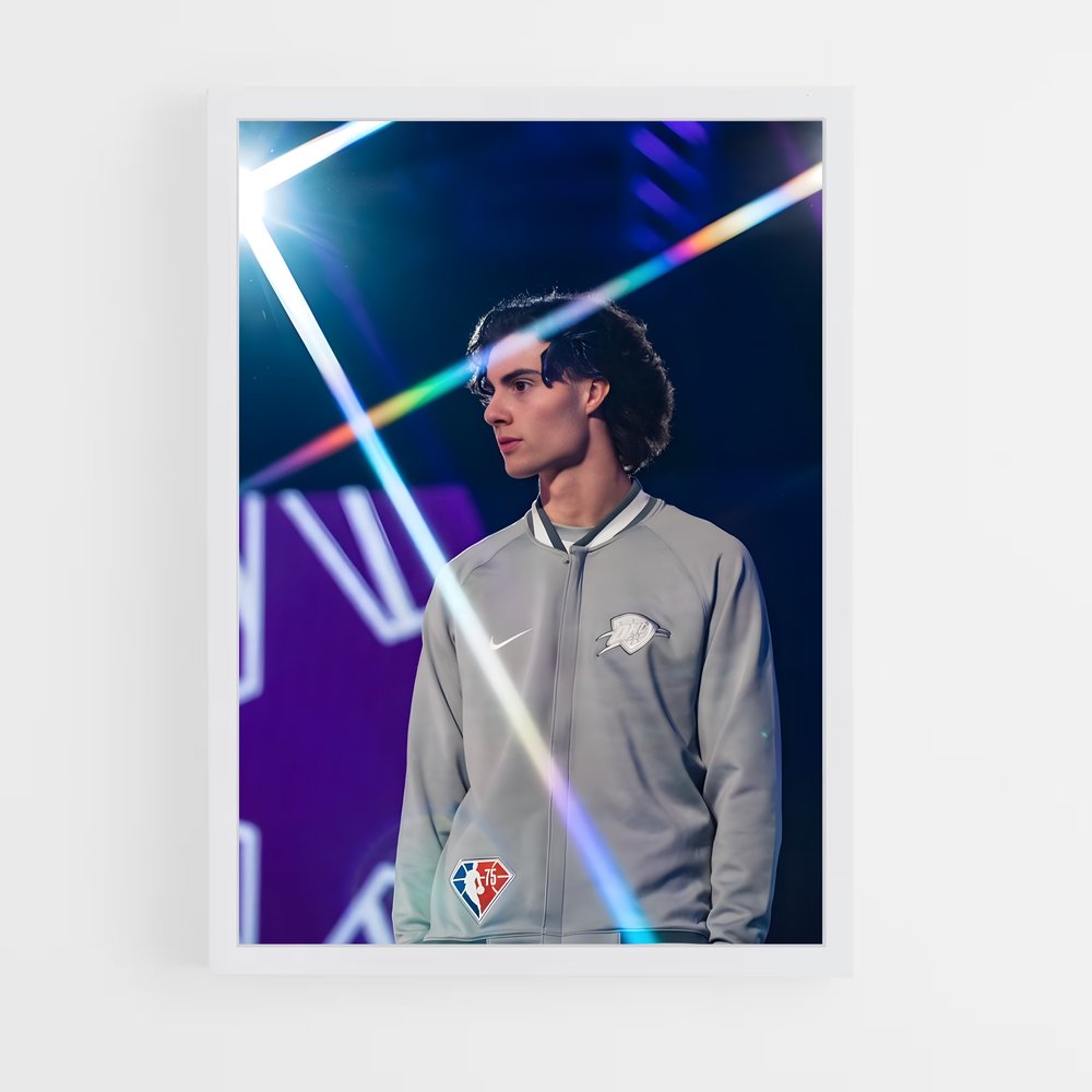 Poster Josh giddey grise – affiche Basketball (vue 3)